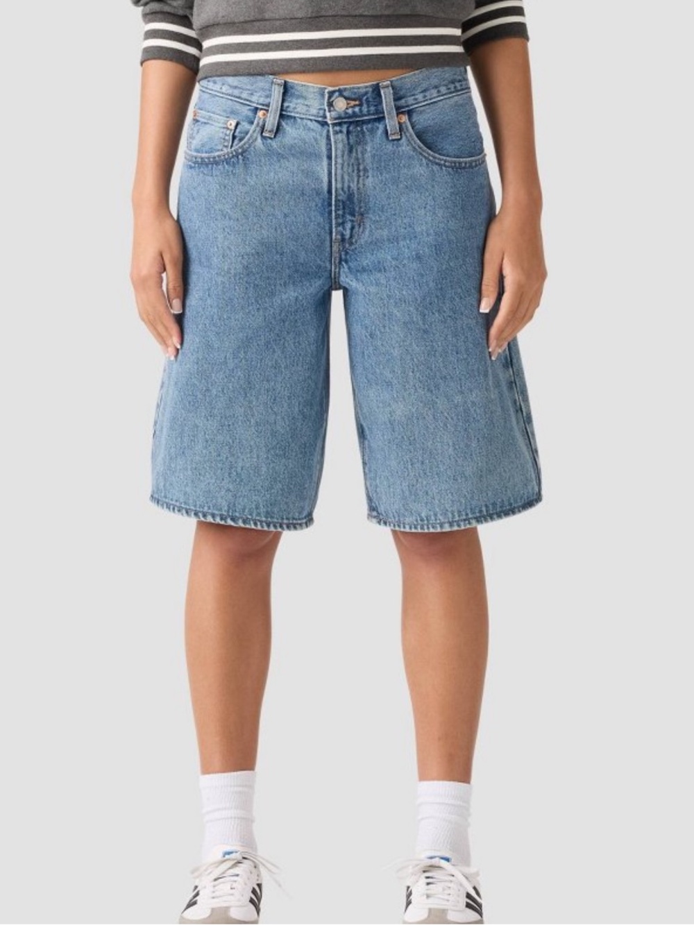 Levi's middy jorts twisted stone b